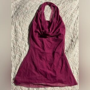 Balera Burgundy Halter costume